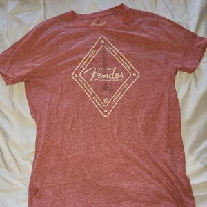 Fender Men's Heather Red Graphic Tee